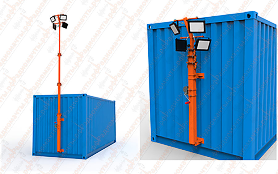 Мачта для контейнера